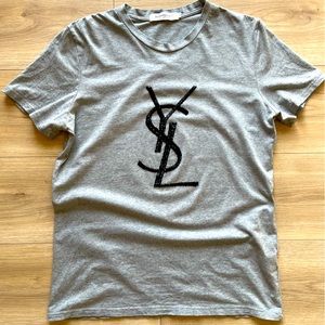 Yves Saint Laurent YSL Mens Shimmer T-Shirt Large